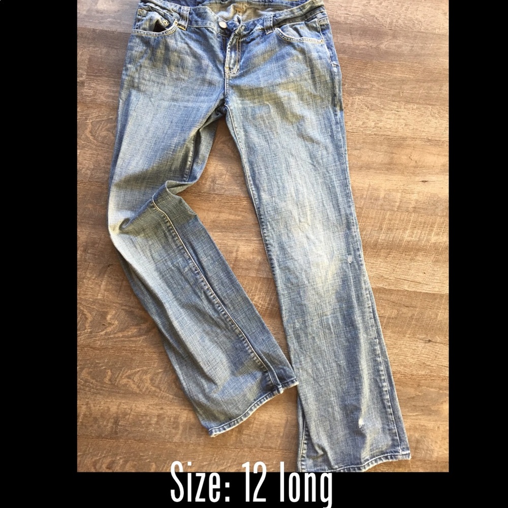 American Eagle distressed jeans- size 12 long